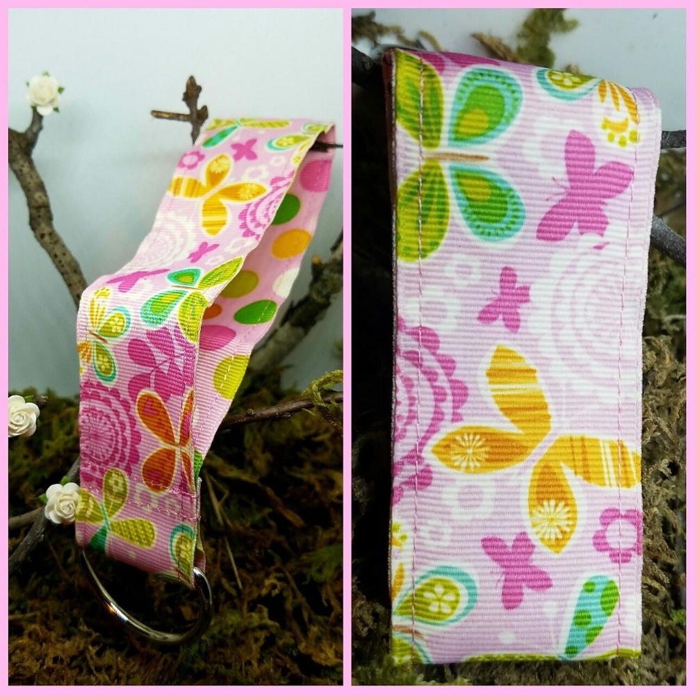 BUNDLE TO SAVE!  Butterflies Ribbon Keychain